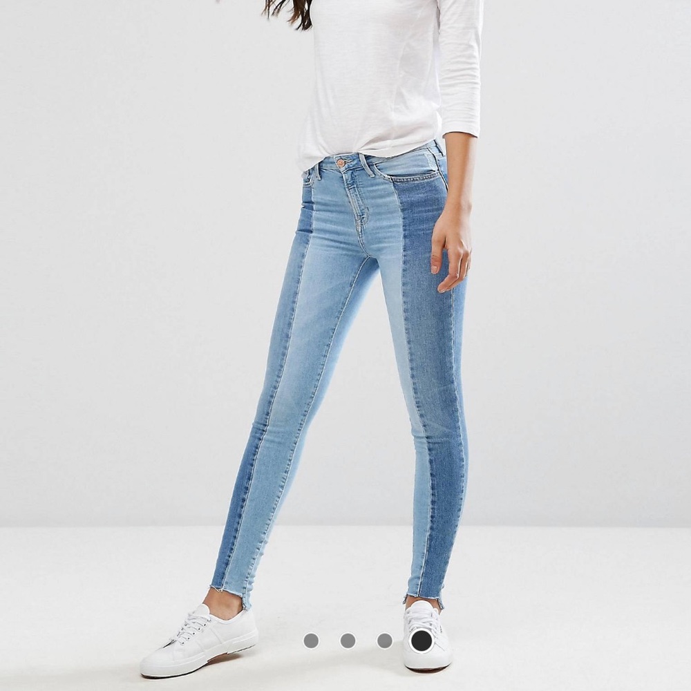 ASOS two tone jeans